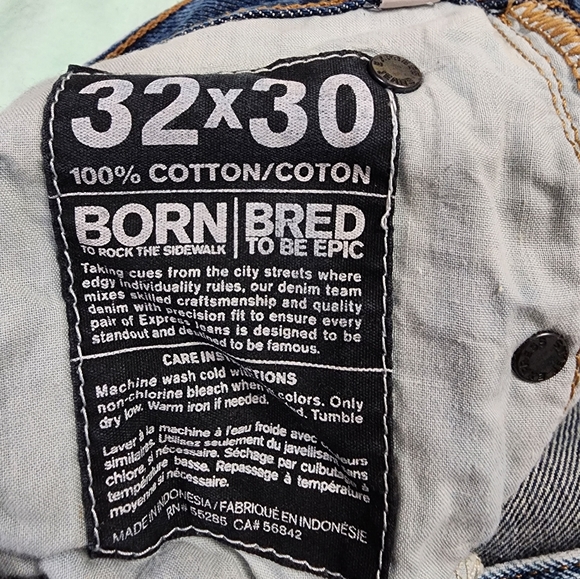 Express Rocco Slim/Straight Denim 32x30 - Picture 2 of 6